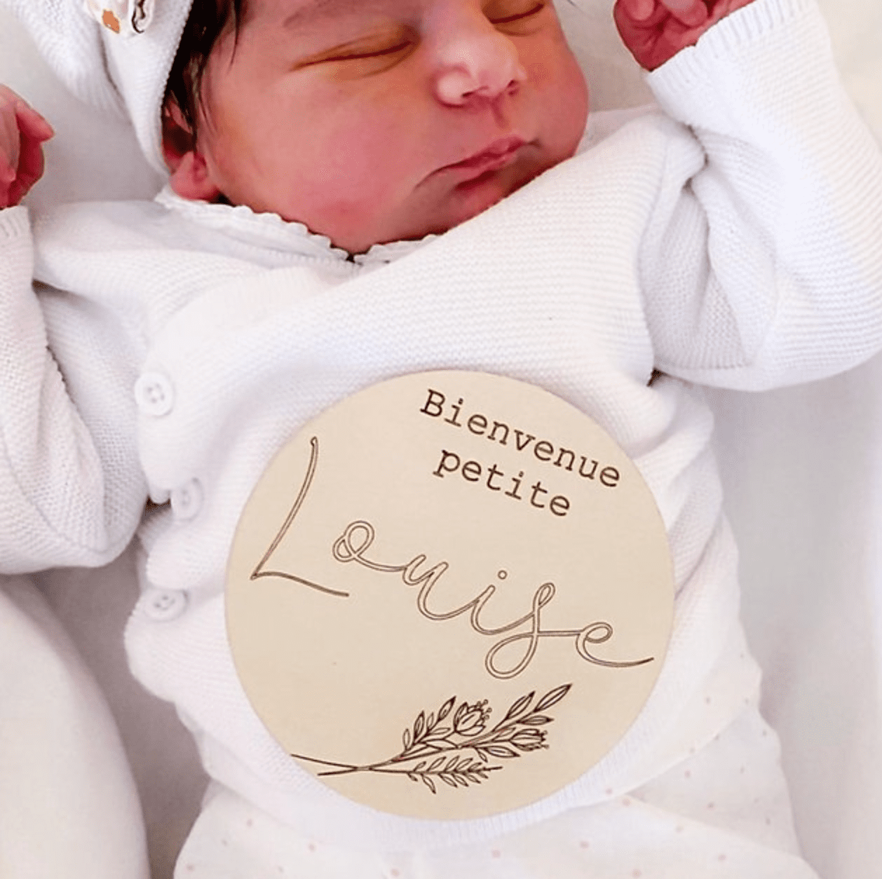 BBASILIYSD Hello World - Panneau d'annonce de naissance en bois -  Accessoires pour bébé - Photographie - Enregistrement de naissance - Cartes  de